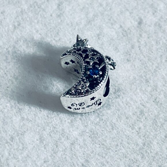 NEW Authentic Pandora Star & Crescent Moon Charm 799643C01 / Pandora bracelet - Picture 5 of 7